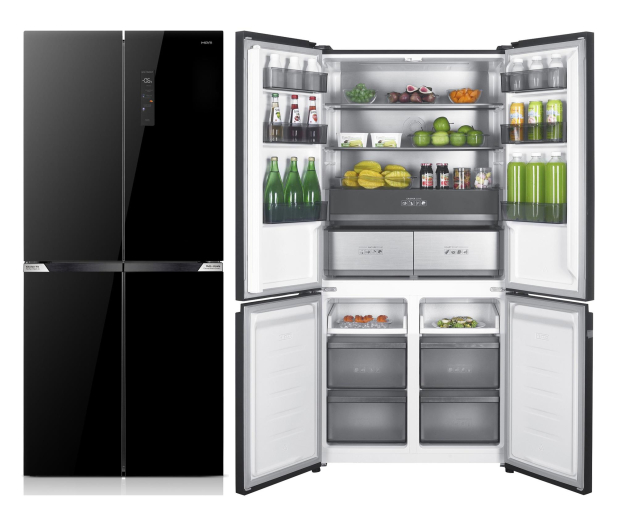 Lodówka MPM 503-SSI-13/D Multidoor Slot-In No Frost 190,2cm Czarne Szkło Do Obudowy 505L - 1502630 - zdjęcie